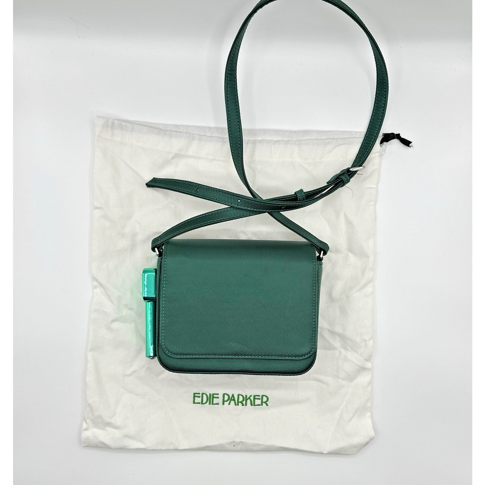Edie Parker Green Crossbody Bag Built In Lighter Acrylic Clutch Designer